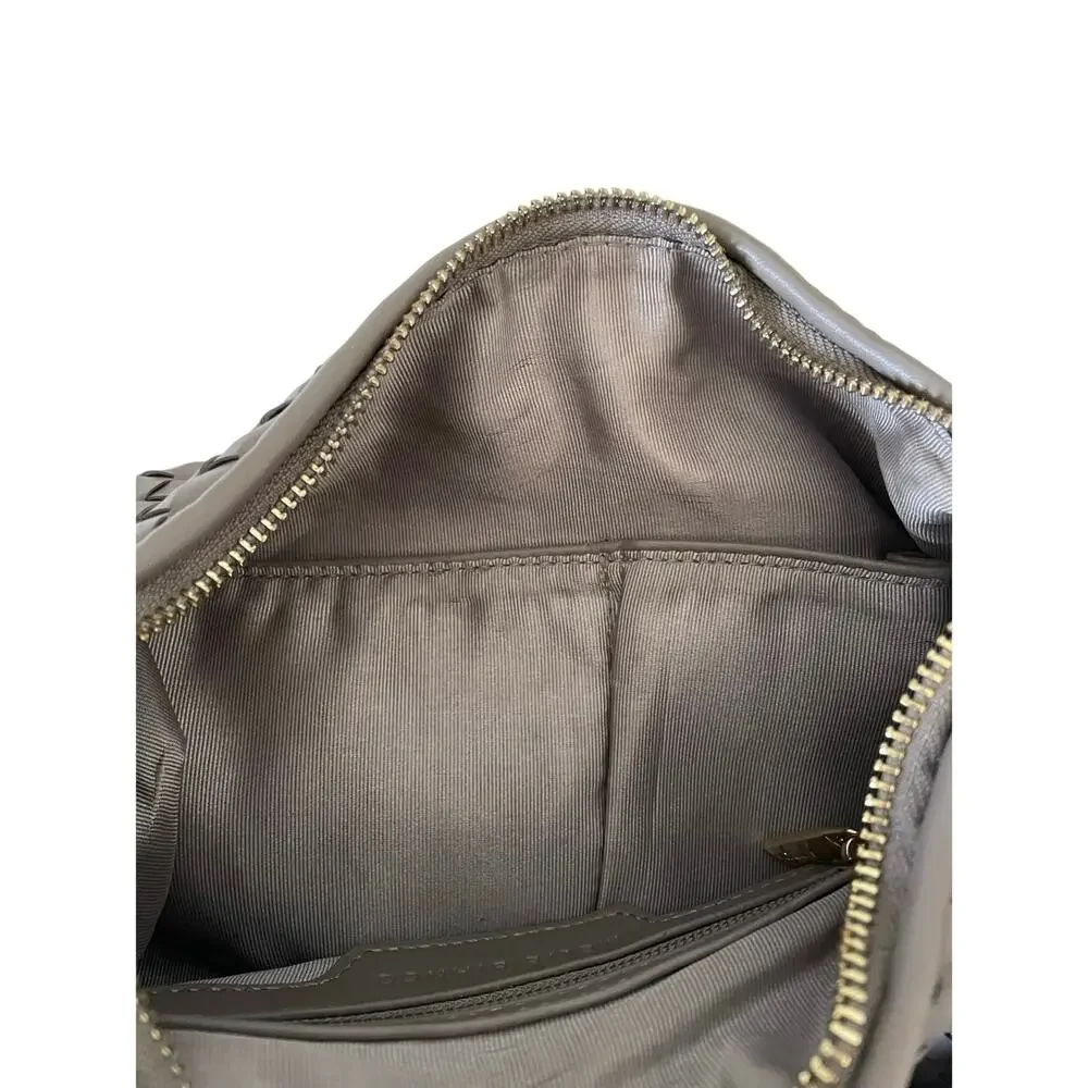 Melie Bianco Woven Hobo Bag in Gray